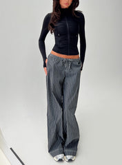 Terrance Baggy Pant Grey Stripe
