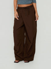 Signora Elasticated Waist Pants Chocolate