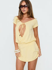 Papino Mini Dress Lemon