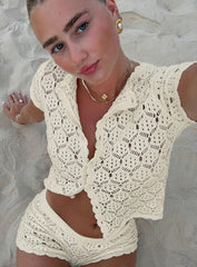 Sun Still Shines Crochet Set Cream Tall