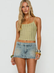 Rhode Mini Skort Stone Blue