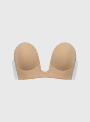 U-Shape Backless Bra Beige