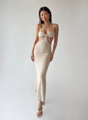 Shanni Maxi Dress Beige