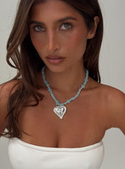 Ralina Pendant Necklace Silver / Aqua