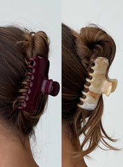 Rhen Claw Clip Pack Burgundy / Cream