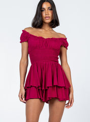 The Love Galore Romper Burgundy