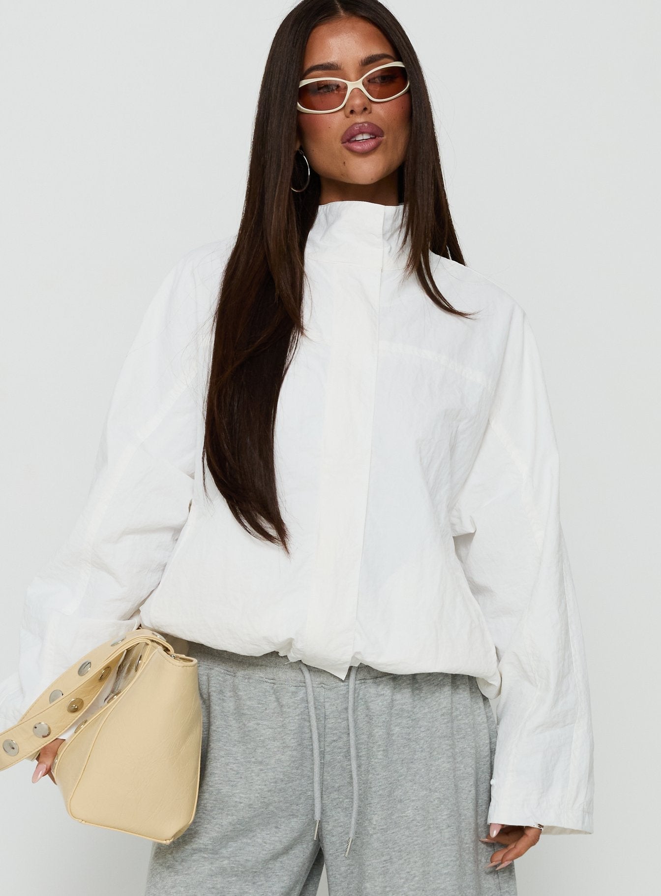 Shoreline Windbreaker Jacket White