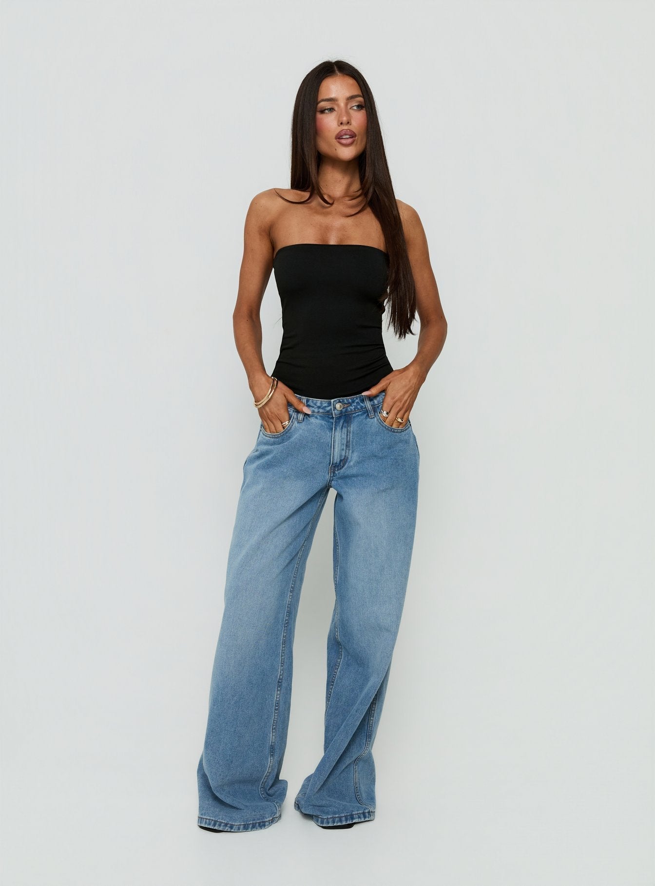 Namari Strapless Bodysuit Black