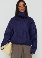 Shoreline Windbreaker Jacket Navy
