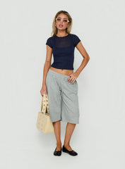 In Time Layered Top Navy
