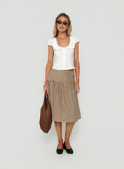 Gardinia Collared Button Down Top White