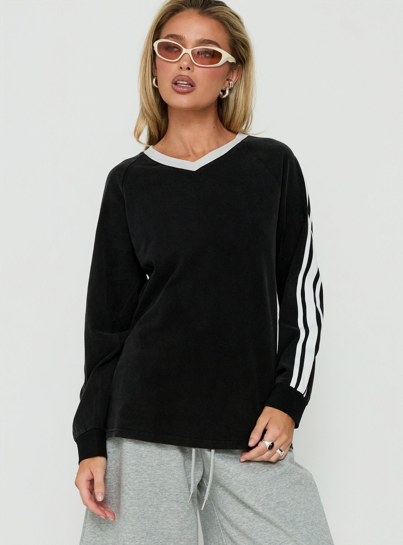 All Stars Long Sleeve Top Washed Noir