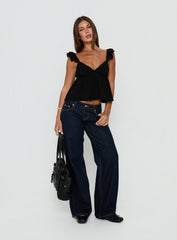 On A Date Top Black