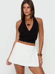 Gulliver Tie Side Mini Skort White Petite