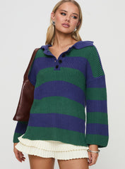 Olivah Jumper Blue / Green