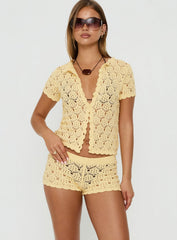 Sun Still Shines Crochet Set Yellow