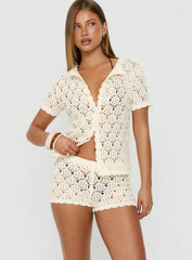 Sun Still Shines Crochet Set Cream Tall