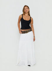 Miriah Maxi Skirt White