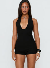 Eton Micro Halter Romper Black