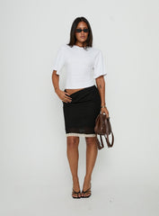 Shoreline Midi Skirt Noir