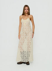 Lovedream Lace Maxi Dress Yellow