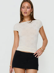 Avena Backless Top Cream