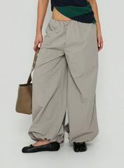 Your Orbit Nylon Baggy Pants Grey