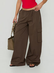 Lunea Concealed Waistband Cargo Pants Brown