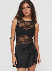 Feelix Sleeveless Lace Bodysuit Black