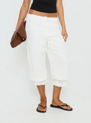 Basma Bloomer Trouser Pants Rayon White