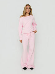 Dodie Wide Leg Pants Pink