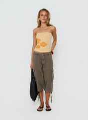 Ikani Strapless Knit Top Sorbet