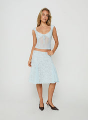 Quani Lace Top Blue