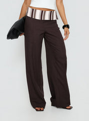 Quenlin Folded Straight Leg Pant Multi
