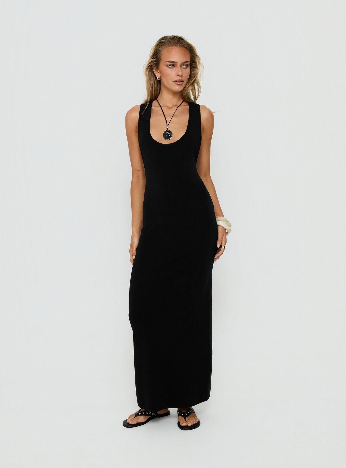 Rhen Racerback Maxi Dress Black