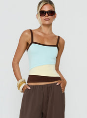 Maezo Spliced Tank Top Blue / Yellow