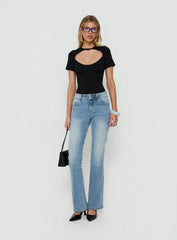 Giallo Solid Bodysuit Black