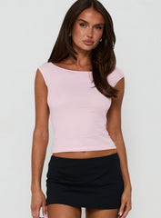 Cheirosa Off Shoulder Top Pink Shimmer