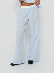 Meava Elasticated Waist Sleep Pants Blue Stripe