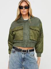 Milener Utility Bomber Jacket Olive