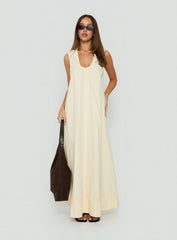Eberta Ruched Maxi Dress Butter