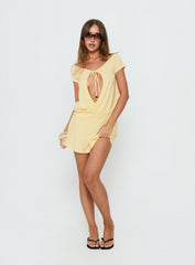Papino Mini Dress Lemon
