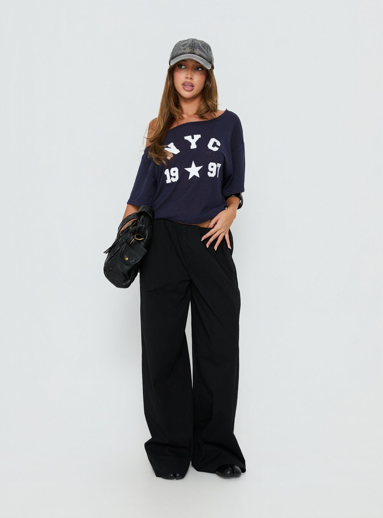 NYC 1997 Loose Graphic Tee Navy
