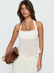 Finesse Halter Top Yellow