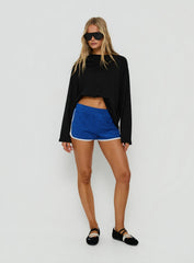 Silaro Terry Towelling Shorts Blue / White