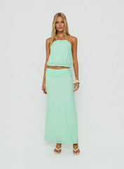 Wild Dune Tie Neck Top Green