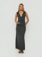 Evelen Thick Strap Maxi Dress Grey