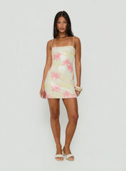 Nikai Graphic Mini Dress Sequin Floral