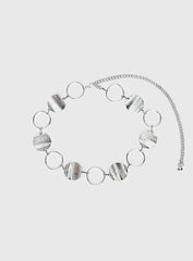 Dawna Circle Belt Silver