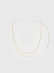Dressed Up Dainty Chain Belt Gold